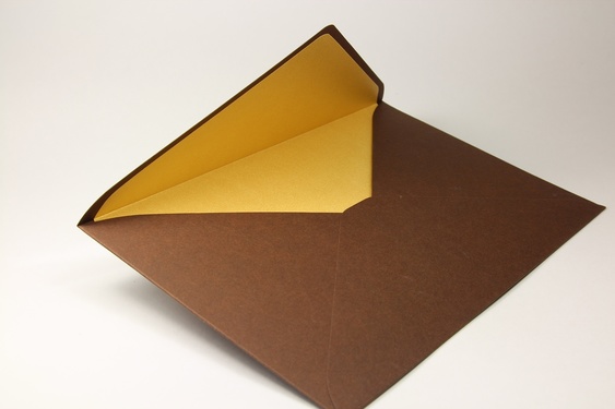 оборотная сторона коричневого конверта