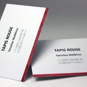 Визитка для компании Tapis Rouge
