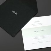 Приглашение с конвертом на официальный прием Мода как искусство
