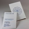 Визитка для компании Tashir вид вблизи