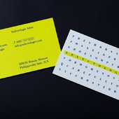 Двухсторонняя визитка для компании Selectologie