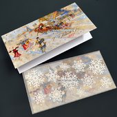 новогодняя открытка к 2013 году с конвертом
