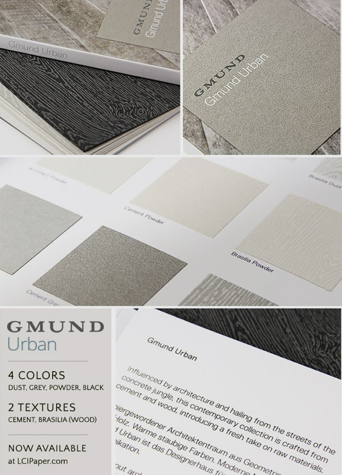 Фактурная дизайнерская бумага от компании Gmund – коллекция Urban Brasilia Dust